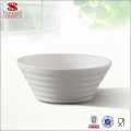 Billig einfacher weißer Keramik-Senf oder Sojabohnen-Teller